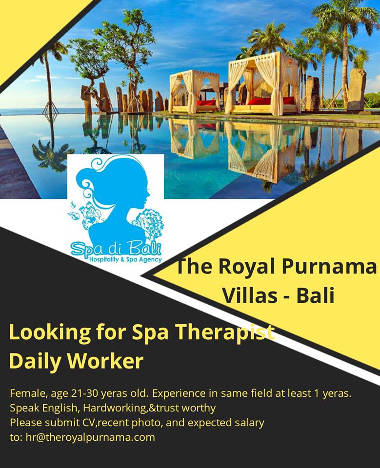 Resort Yoga Di Ubud - Lowongan Spa Therapist Honai Resort Ubud - Bali